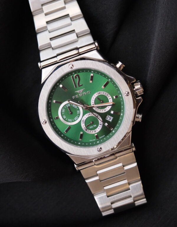 Ferro Silver Green Erkek Kol Saati (2 Yıl Garantili)