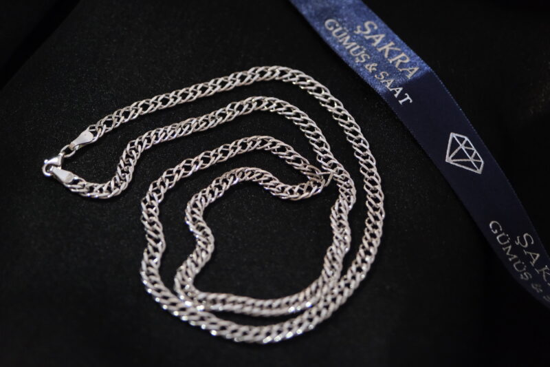Erkek Gümüş Zincir Kolye – 17.5 Gram - Görsel 2