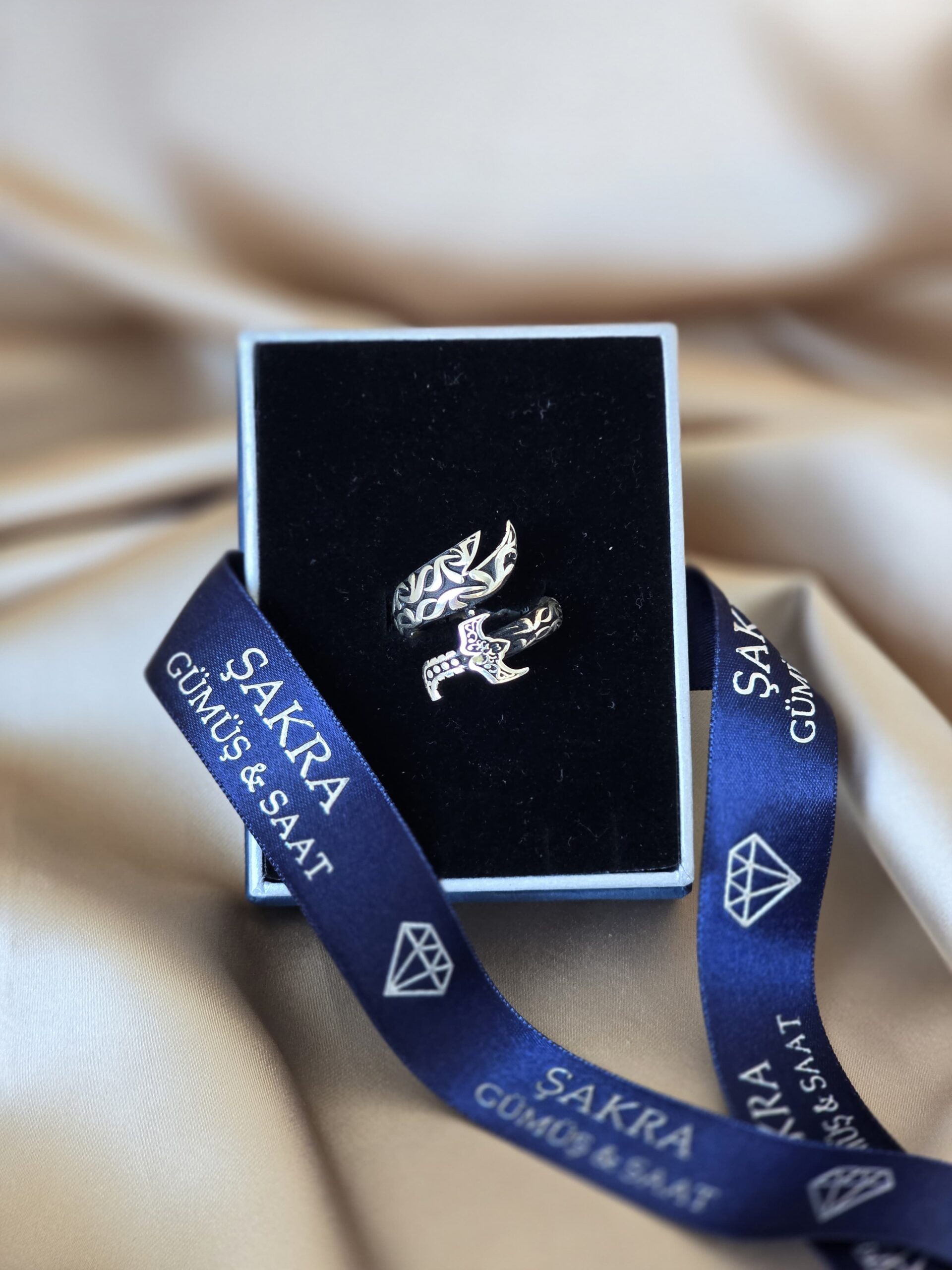 Balta Motifli Tribal Desenli Erkek Gümüş Yüzük – 8.1 gr | Şakra Gümüş & Saat - Görsel 2