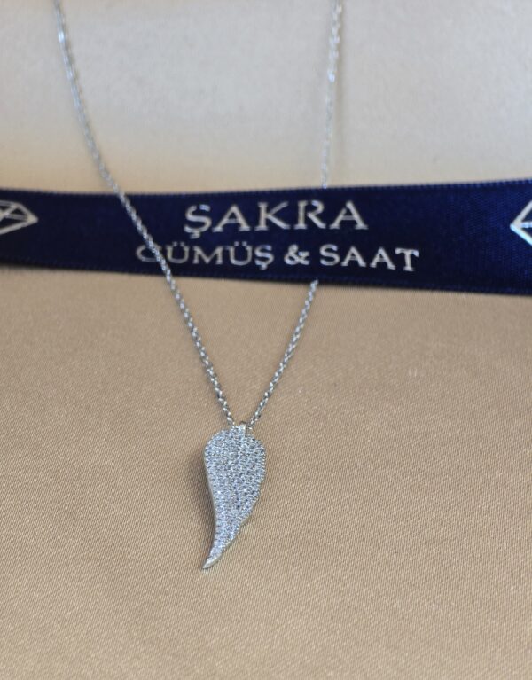 Melek Kanadı Figürlü 925 Ayar Gümüş Kolye