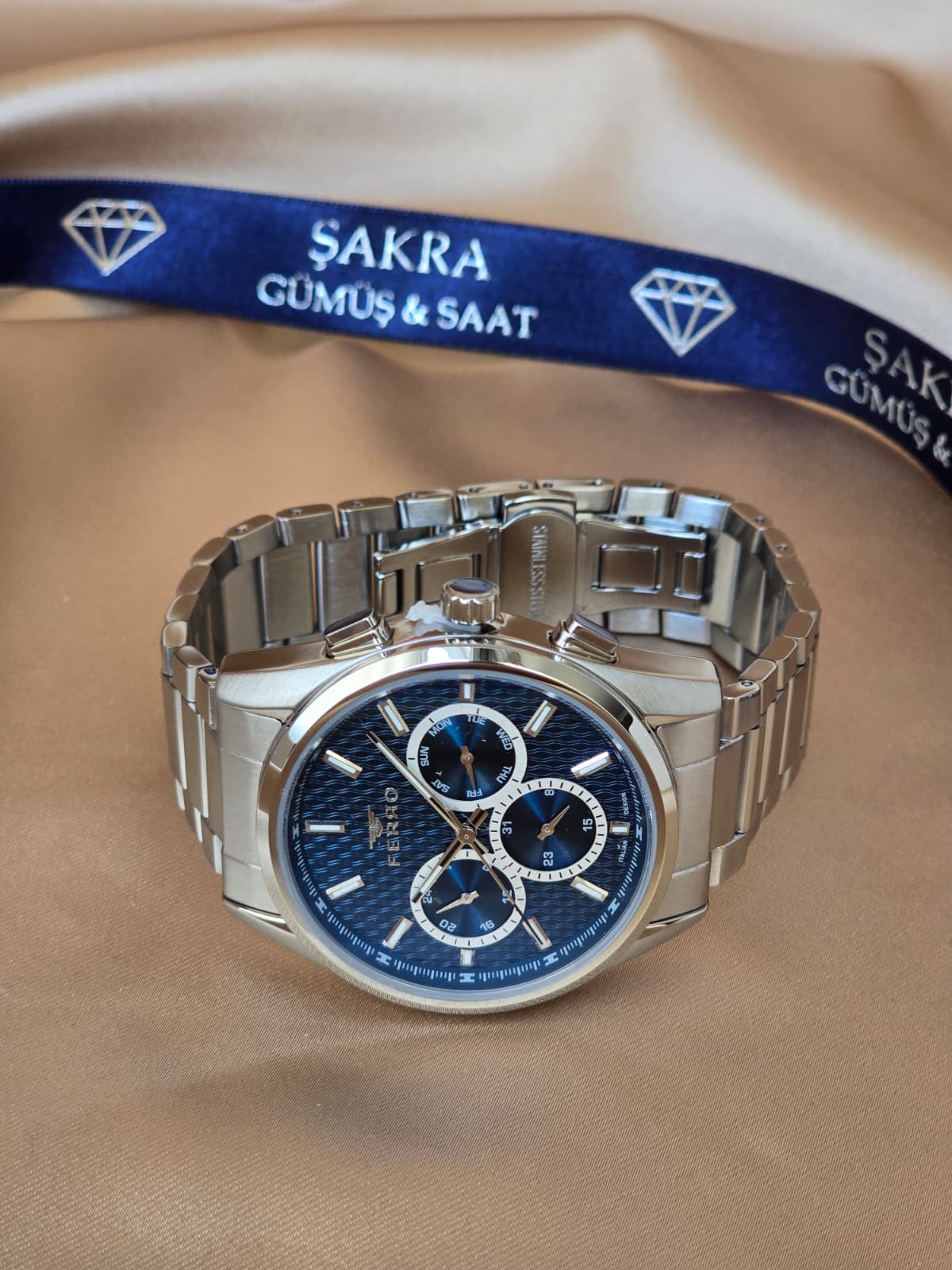 FERRO Blue Multi Function Erkek Kol Saati