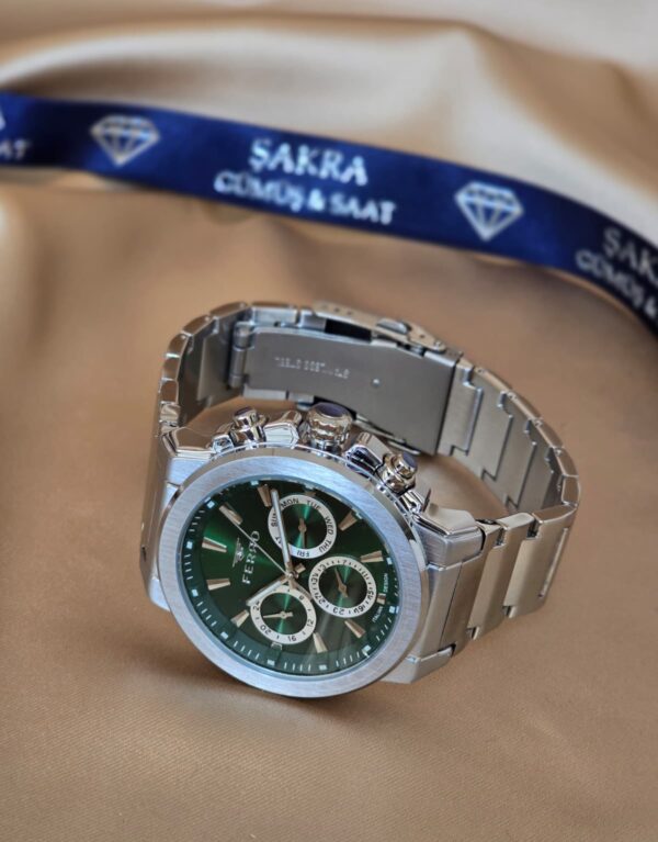 FERRO Green Steel Multi Function Erkek Kol Saati
