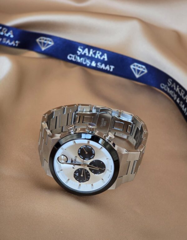 FERRO White Black Multi Function Erkek Kol Saati