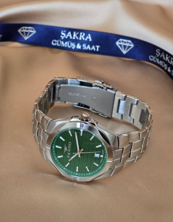 FERRO Classic Green Date Erkek Kol Saati
