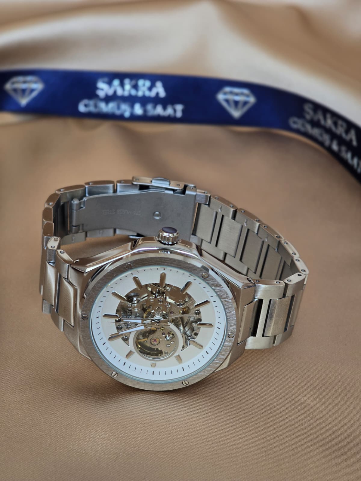 FERRO Skeleton Automatic Steel Erkek Kol Saati