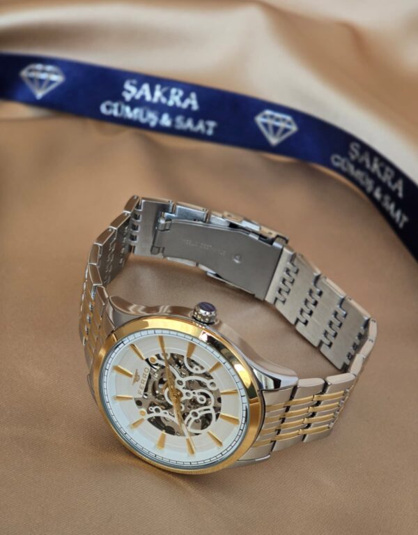 FERRO İskelet Kadran Çift Renk Çelik Erkek Kol Saati