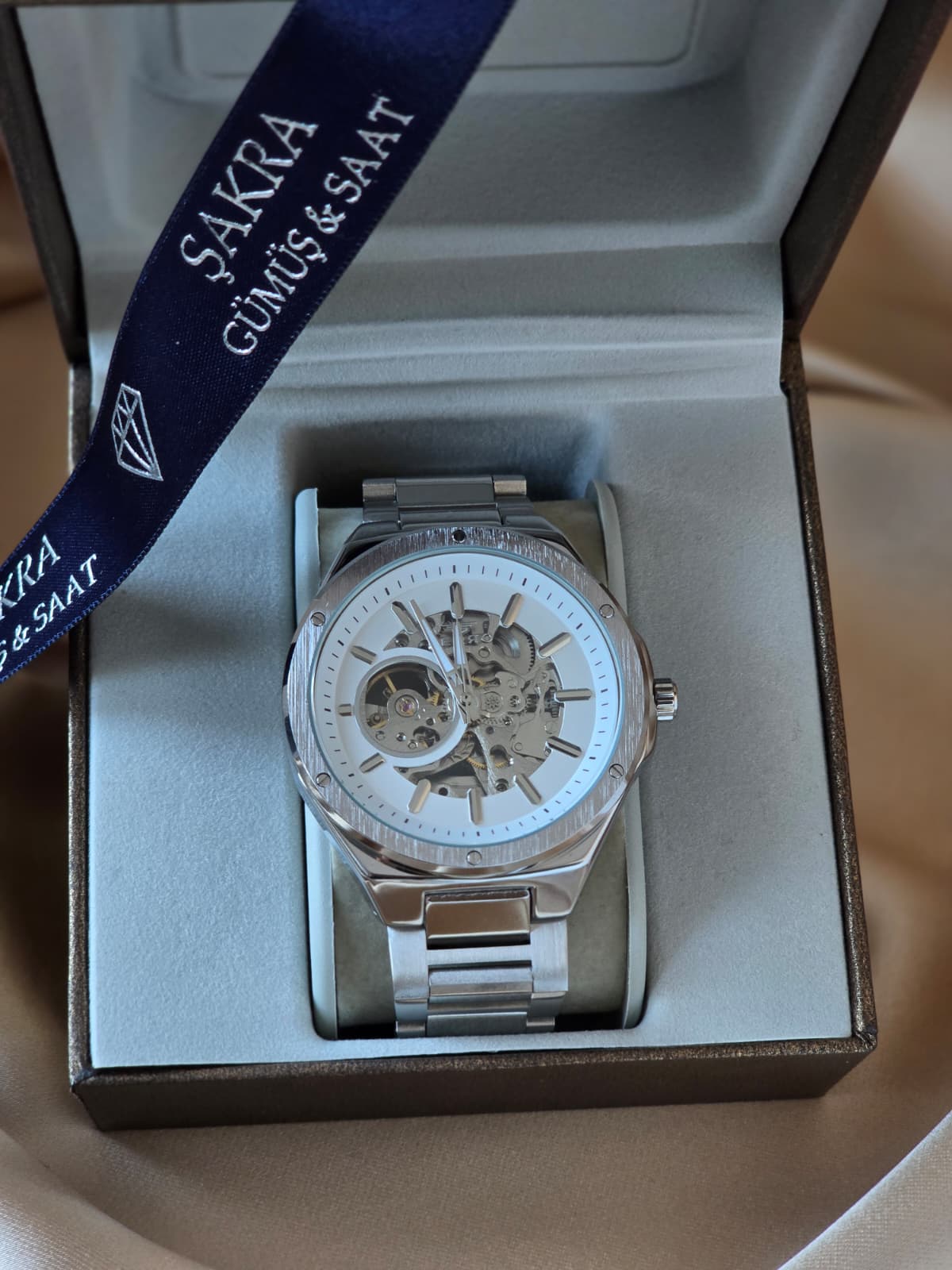 FERRO Skeleton Automatic Steel Erkek Kol Saati - Görsel 2